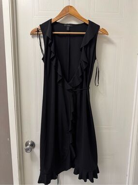 point sur faux wrap dress in crinkle chiffon Point Sur Faux-Wrap Dress in Crinkle Chiffon - Size: